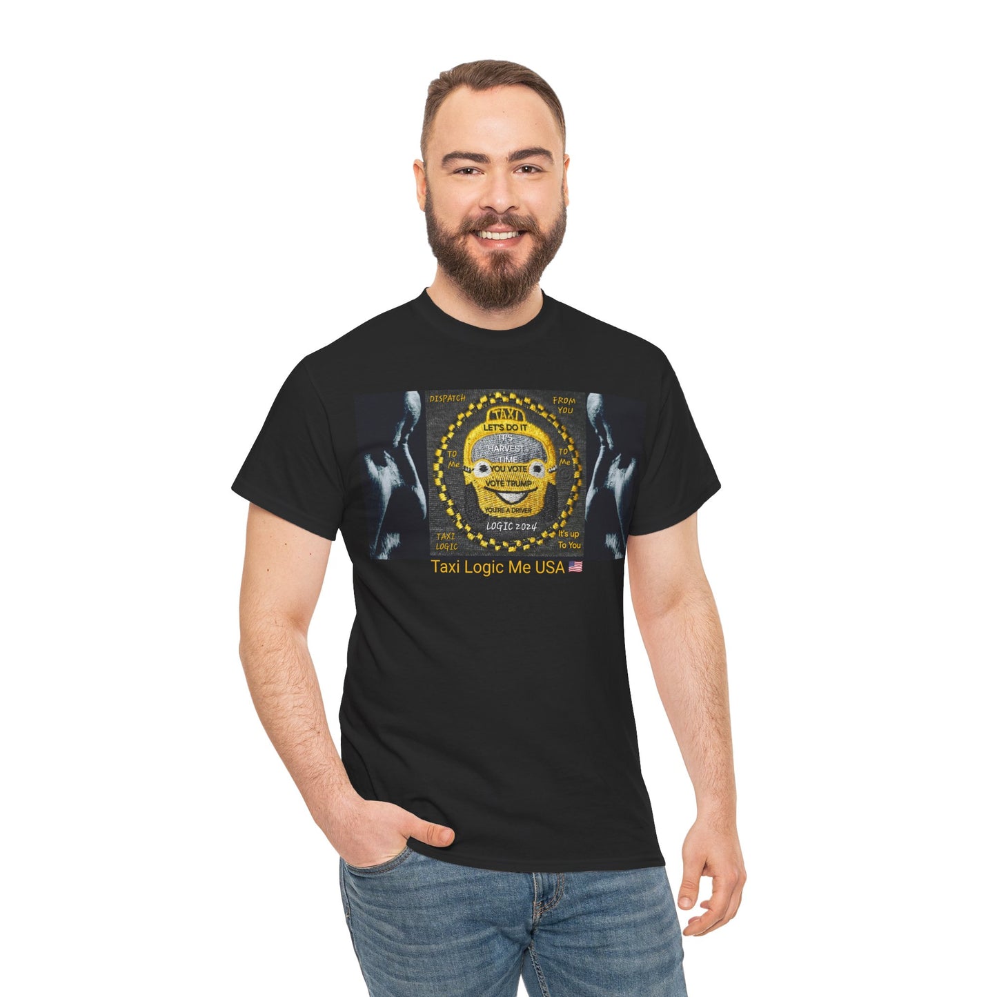 TAXI LOGIC ME USA - Unisex Heavy USA Cotton Tee