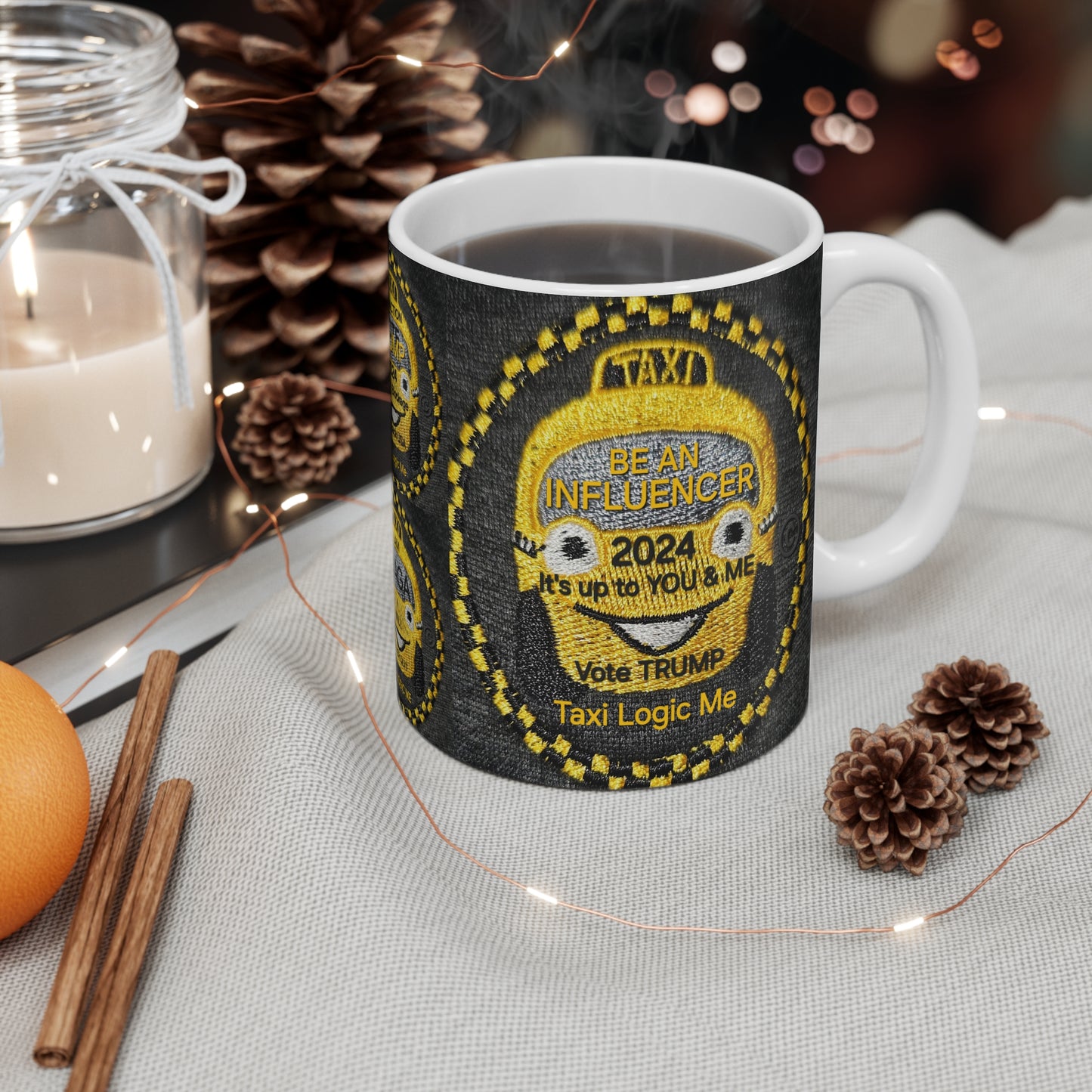 Taxi Logic Me USA 🇺🇸 Influencer 2024 Coffee Mug (collectable series 101 Trump 1) *TRUMP 2024 Mug 11oz
