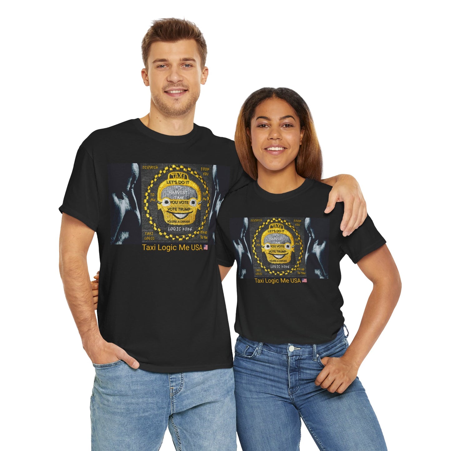 TAXI LOGIC ME USA - Unisex Heavy USA Cotton Tee