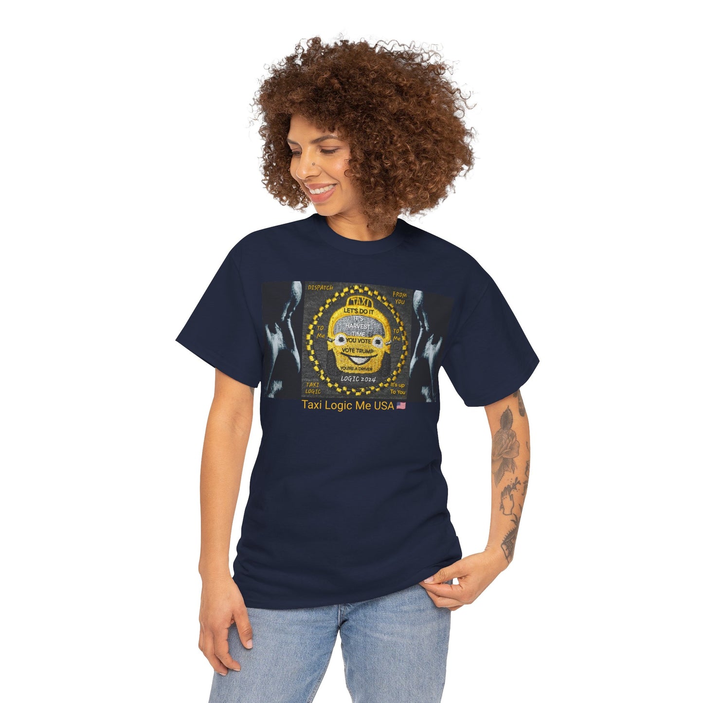 TAXI LOGIC ME USA - Unisex Heavy USA Cotton Tee