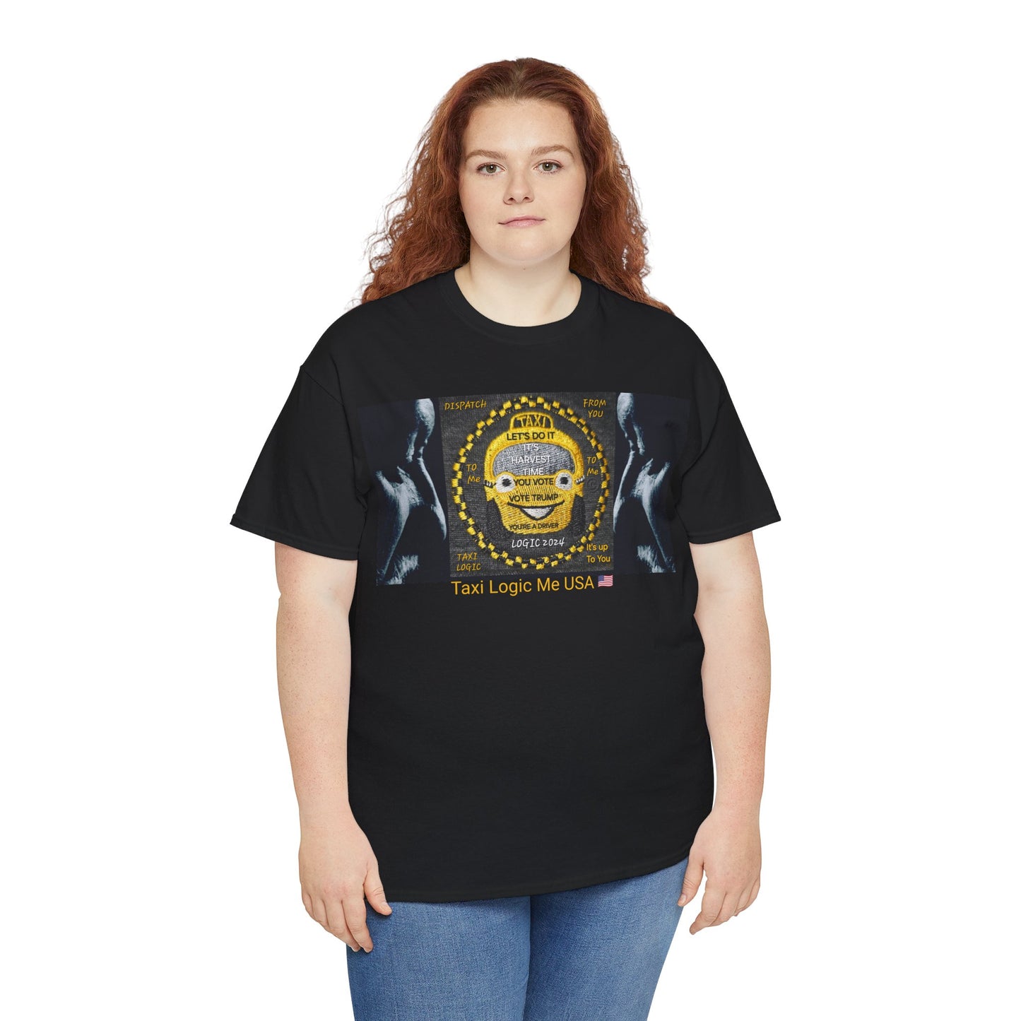TAXI LOGIC ME USA - Unisex Heavy USA Cotton Tee
