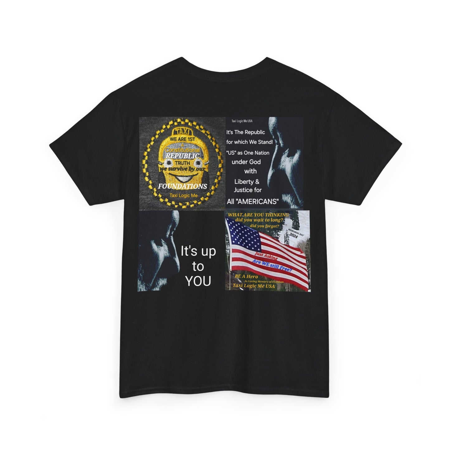 TAXI LOGIC ME USA - Unisex Heavy USA Cotton Tee