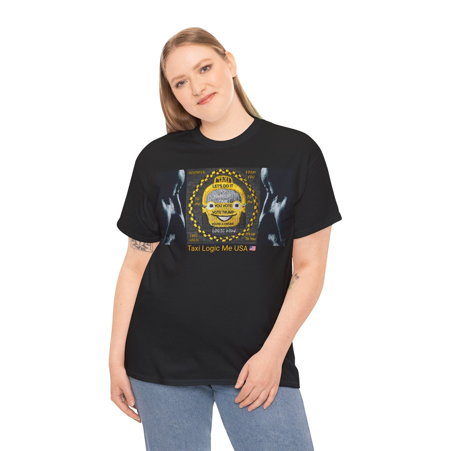 TAXI LOGIC ME USA - Unisex Heavy USA Cotton Tee