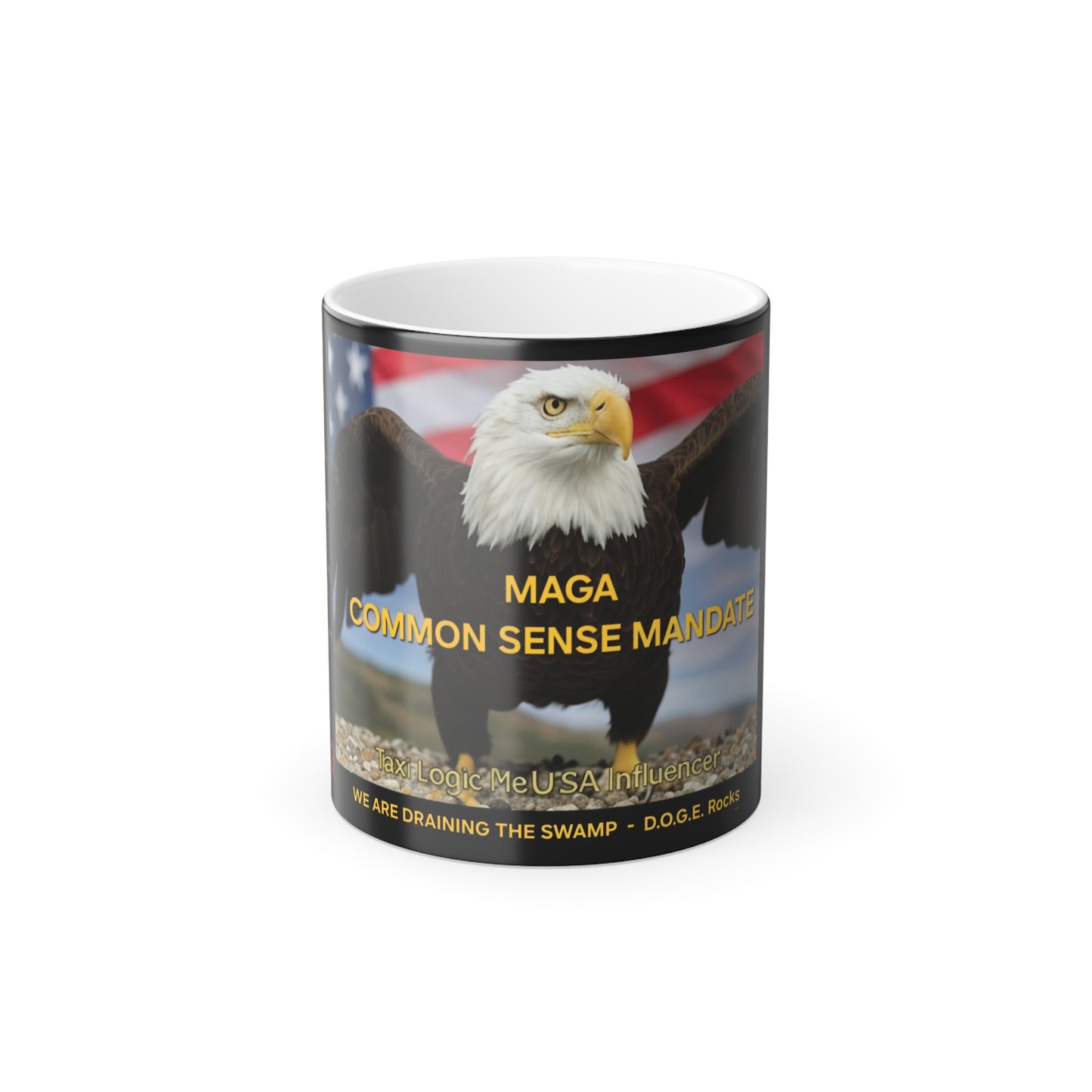 Collectable Coffee Mug - MAGA Common Sense Mandates, 2025 Collectors Series, Draining The Swamp, VOTE RED 2026 MIDTERMS CODIFY THE movement