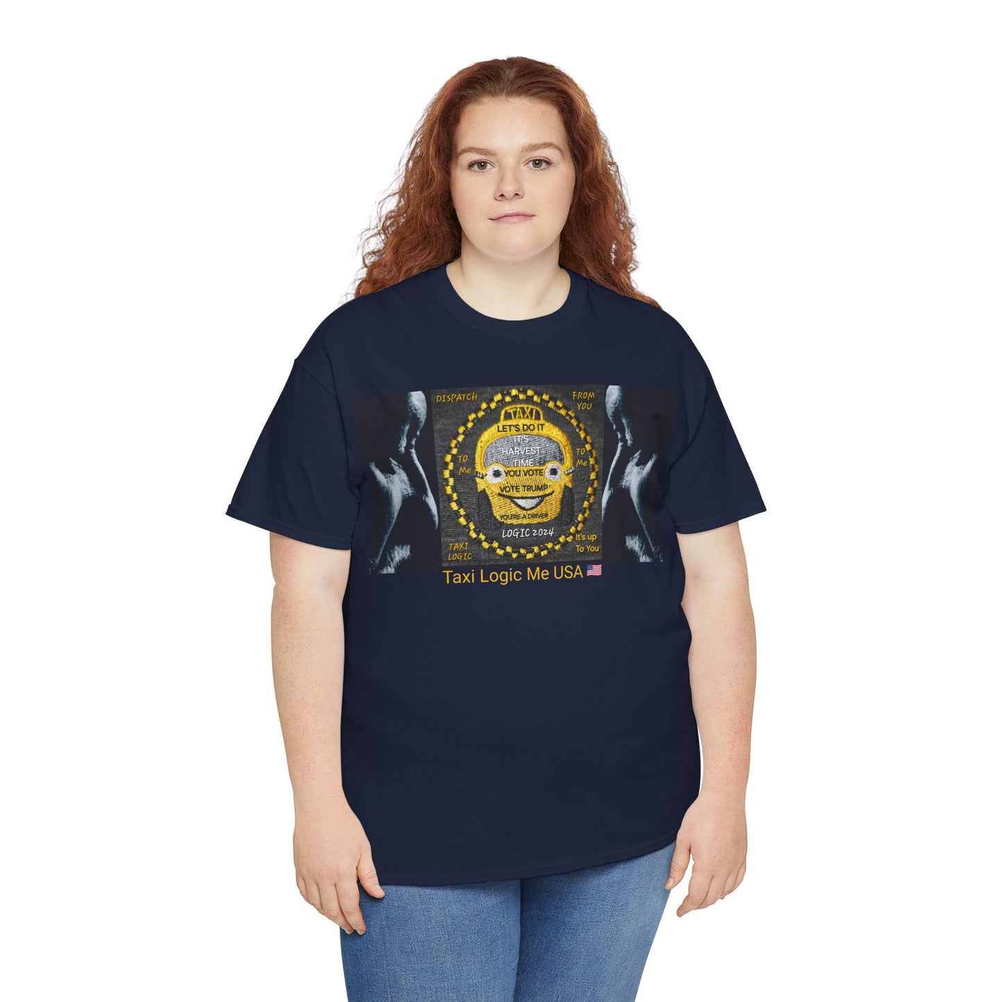 TAXI LOGIC ME USA - Unisex Heavy USA Cotton Tee