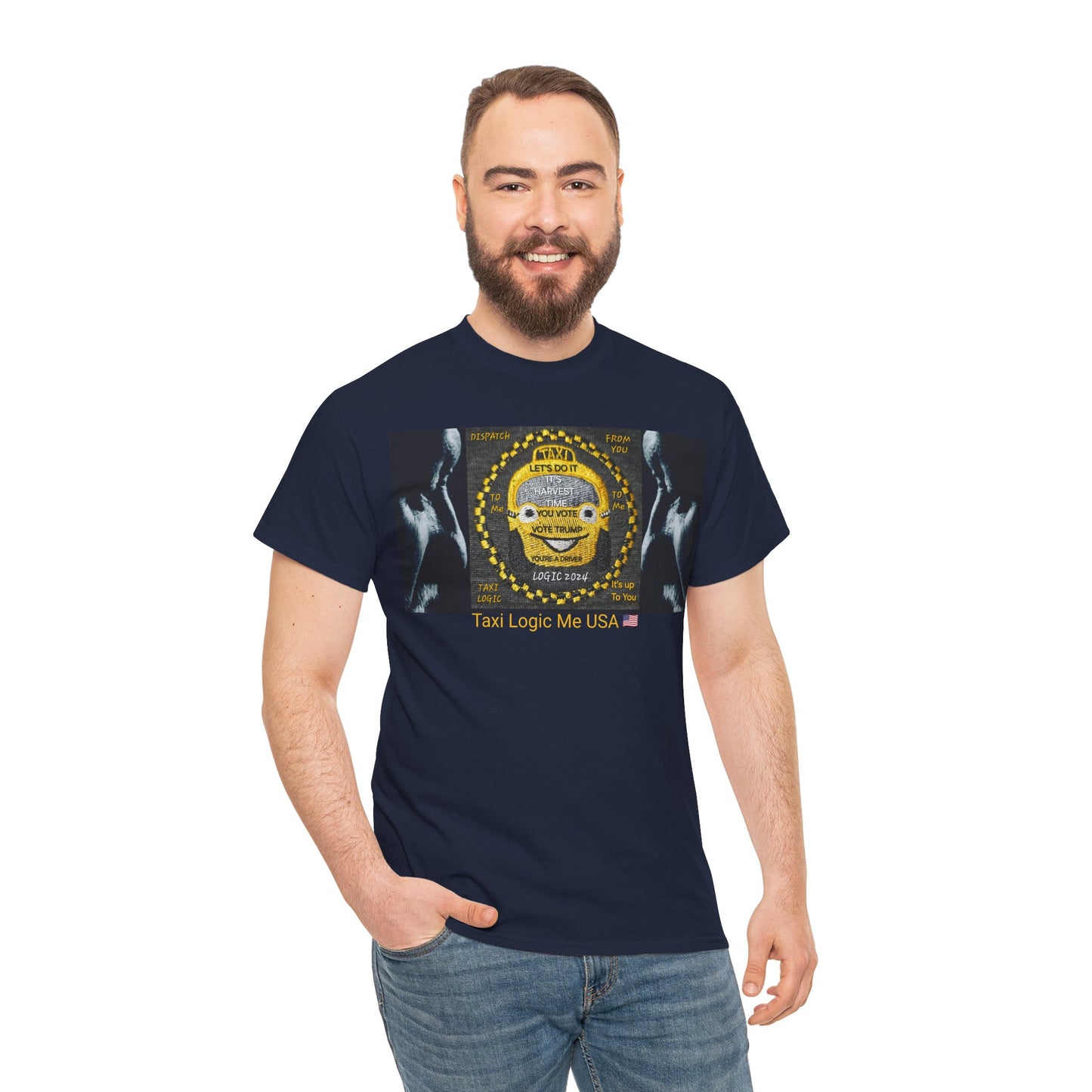 TAXI LOGIC ME USA - Unisex Heavy USA Cotton Tee