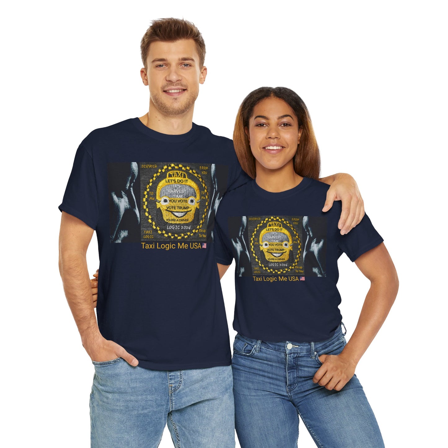 TAXI LOGIC ME USA - Unisex Heavy USA Cotton Tee