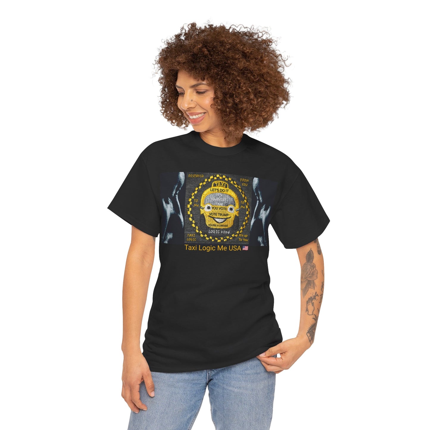 TAXI LOGIC ME USA - Unisex Heavy USA Cotton Tee