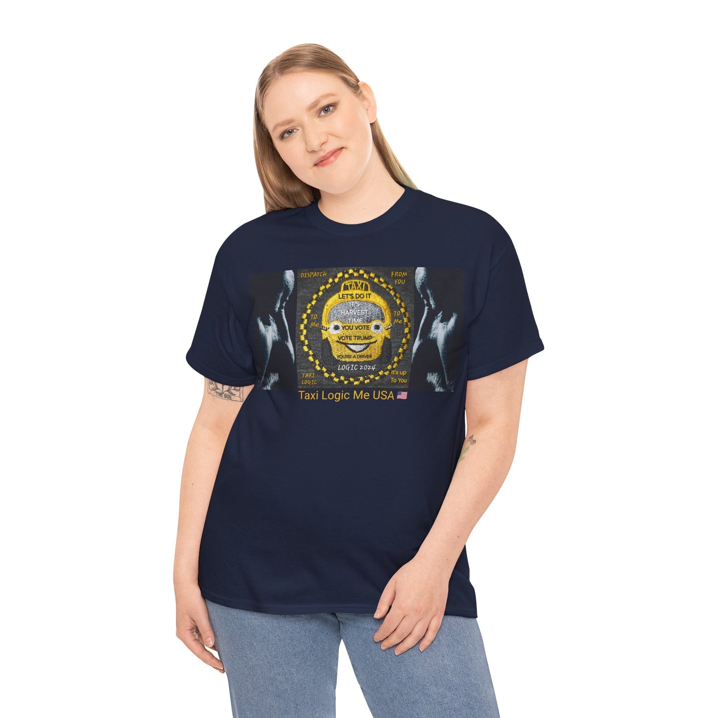 TAXI LOGIC ME USA - Unisex Heavy USA Cotton Tee